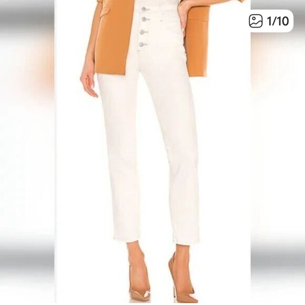 AG Isabelle the HIGH RISE CROP BUTTON UP STRAIGHT - Picture 4 of 8